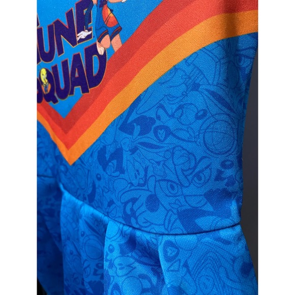 Tune Squad Space Jams Blue Kids Girls Skater Dress Size M 7/8 Target Cheer - Picture 9 of 11